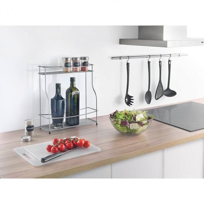 Suport pentru condimente cu 2 niveluri Balsamico, gri, 35x12x37 cm [3]