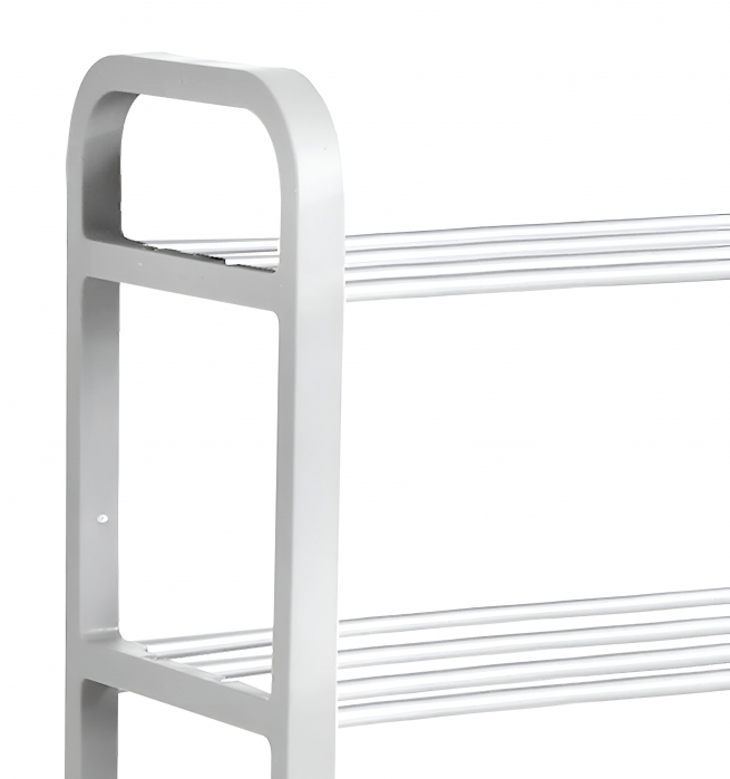 Suport pentru pantofi cu 5 rafturi, alb, 50x19x68 cm [2]