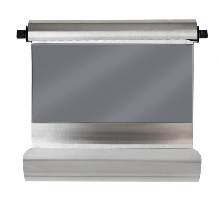 Suport prosop hartie cu suport folie bucatarie si tabla magnetica, Grey [2]