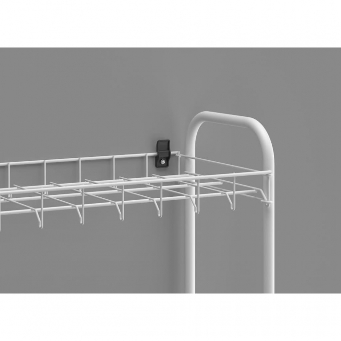 Suport, raft pentru pantofi cu 8 etaje, alb, 64x23x165 cm [5]