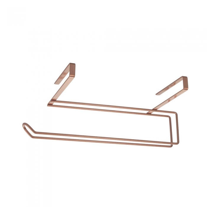 Suport rola de bucatarie Easy Roll Copper, pentru usa de dulap sau etajera, cupru [4]