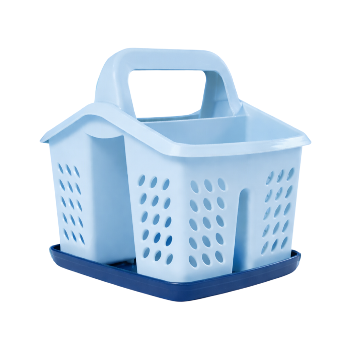 Suport/scurgator tacamuri si ustensile de bucatarie, albastru [2]
