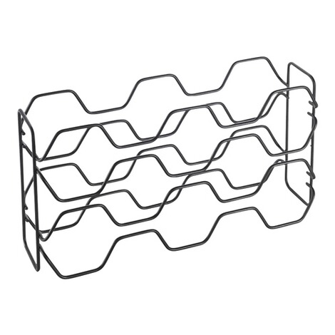 Suport, stativ pentru 10 sticle de vin, Hexagon 10 Lava, finisaj negru, 43x12x22 cm [2]