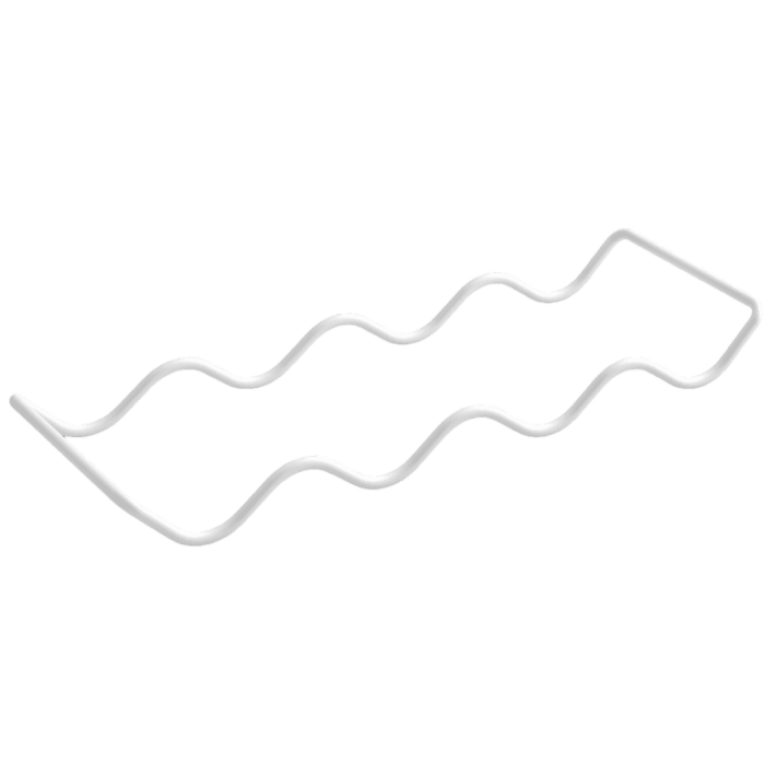 Suport, stativ pentru 10 sticle de vin Ola, finisaj alb, 12x32x3 cm [2]