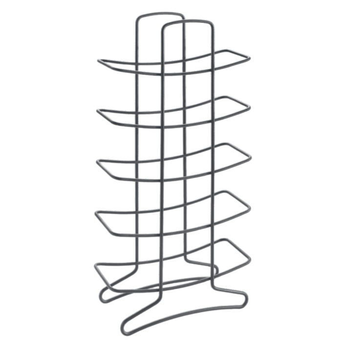 Suport, stativ pentru 15 sticle de vin, Bottle-Tower Lava, finisaj negru mat, 27x11x56 cm [2]