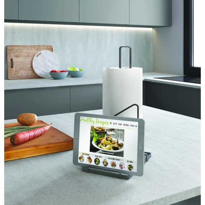 Suport Tokyo Lava pentru rola de bucatarie din hartie cu stativ pentru tableta sau smartphone [3]