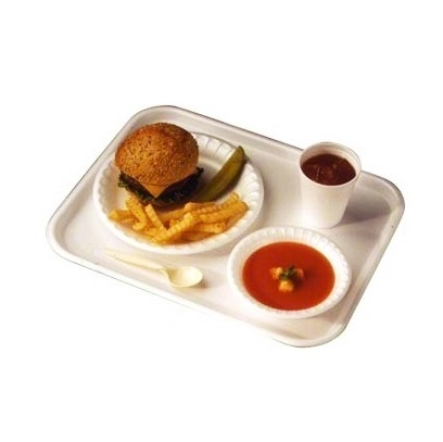 Tava servire fast food 34x24 cm, crem [2]