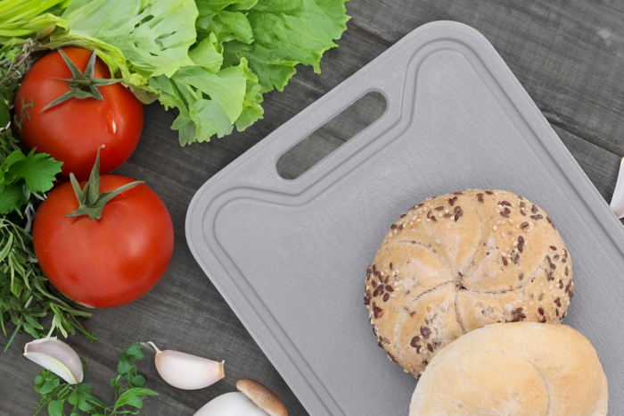 Tocator din plastic, gri, 31x19 cm [5]