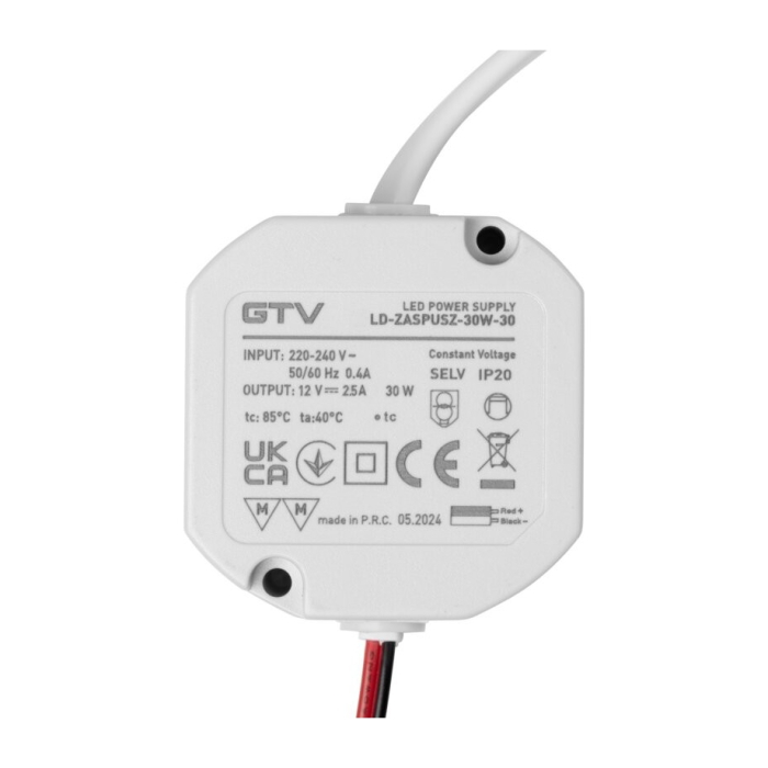 Transformator GTV pentru bandă LED, 30W, 12V, IP20 [4]
