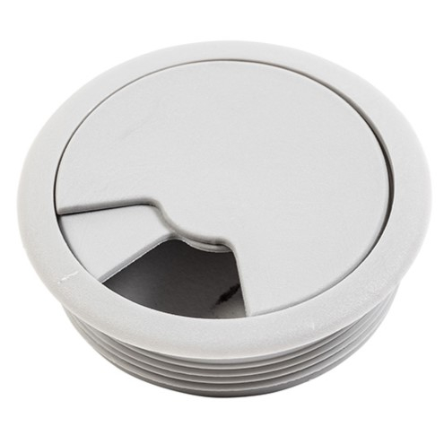 Trecere din plastic pentru cablu PLF, finisaj gri, Ø60 mm [2]