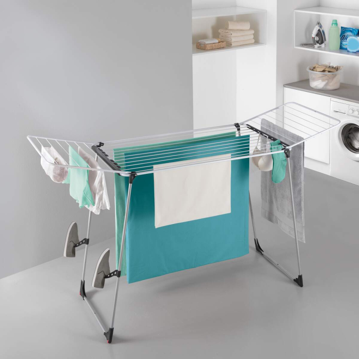 Uscator de rufe pliabil, Hurricane, argintiu, 24 m [4]