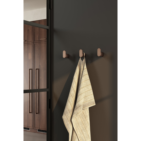 Agatatoare cuier Brooklyn, finisaj bronz periat, 30x70 mm [3]