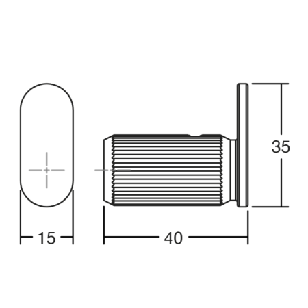 Agatatoare cuier Brooklyn, finisaj negru periat, 15x35 mm [2]