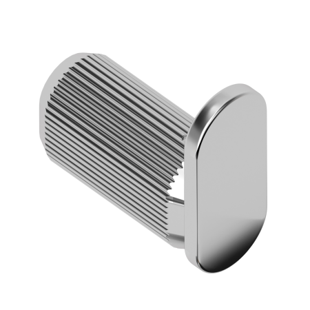 Agatatoare cuier Brooklyn, finisaj nichel lucios, 30x70 mm [1]