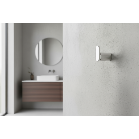 Agatatoare cuier Brooklyn, finisaj nichel lucios, 30x70 mm [3]