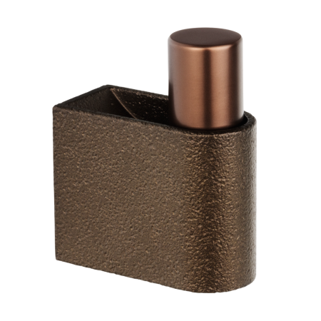 FERONERIE SI ACCESORII MOBILA - Agatatoare cuier Casey, finisaj maro metalic texturat/bronz mat, 23x61 mm