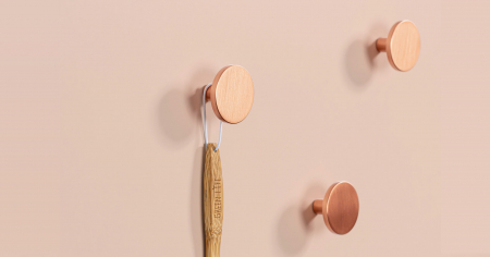 Agatatoare cuier Como, finisaj nichel negru lustruit, 41x25 mm [1]