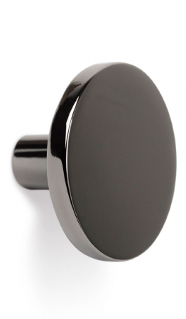 FERONERIE SI ACCESORII MOBILA - Agatatoare cuier Como, finisaj nichel negru lustruit, 41x25 mm