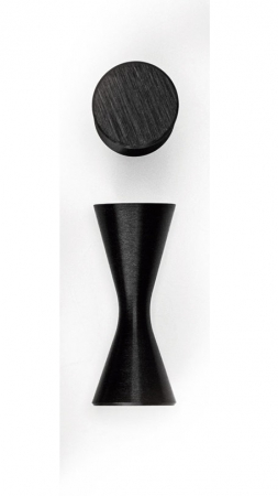 Agatatoare cuier Diabolo, finisaj negru periat, 21,1x50 mm [3]