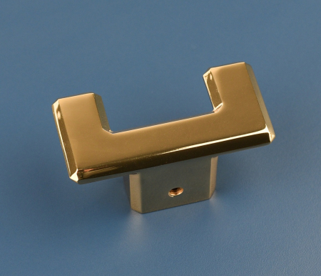 Agatatoare cuier dubla Carli, finisaj aur lacuit CB, 80x40x35 mm [4]