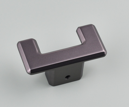 Agatatoare cuier dubla Carli, finisaj negru gun metal CB, 80x40x35 mm [4]
