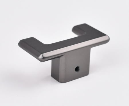 Agatatoare cuier dubla Carli, finisaj negru gun metal CB, 80x40x35 mm [2]
