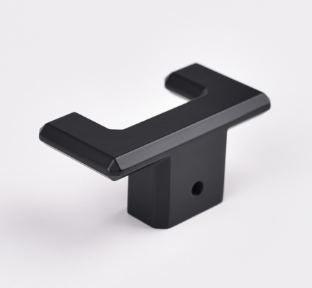 Agatatoare cuier dubla Carli, finisaj negru mat CB, 80x40x35 mm [2]