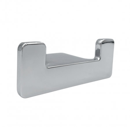 Moderne - Agatatoare cuier dubla Leta, finisaj crom lucios CB, 79x31x34 mm