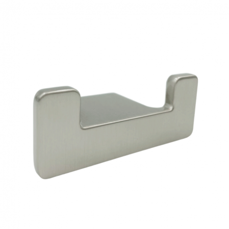 Agatatori cuier - Agatatoare cuier dubla Leta, finisaj nichel satin CB, 79x31x34 mm