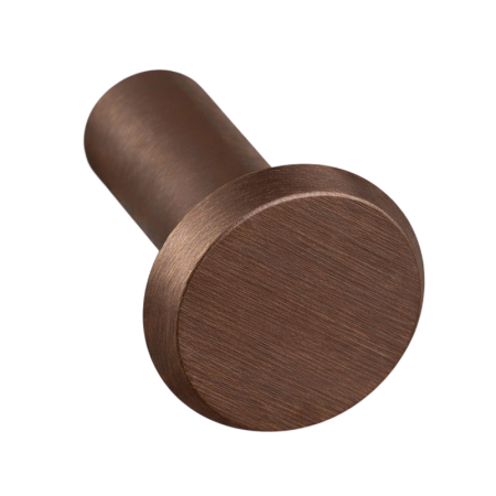 Agatatori cuier - Agatatoare cuier Fase, finisaj bronz periat, 33x38 mm