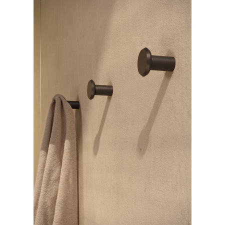 Agatatoare cuier Fase, finisaj bronz periat, 33x38 mm [2]