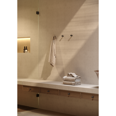 Agatatoare cuier Fase, finisaj negru periat, 33x38 mm [3]