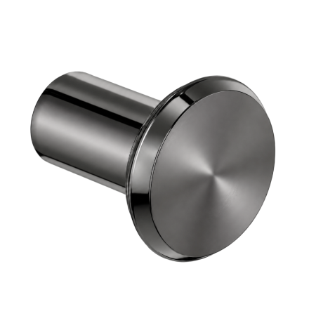 Moderne - Agatatoare cuier Fase, finisaj negru titan lustruit, 33x38 mm