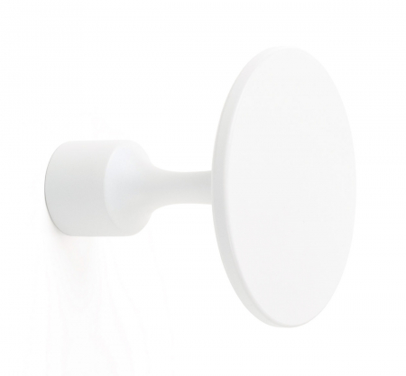 Moderne - Agatatoare cuier Floid, finisaj alb mat, D:60 mm
