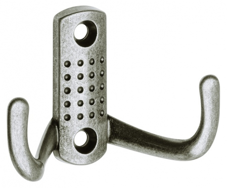 Clasice - Agatatoare cuier K23 cu model, finisaj argint antichizat GT, 47x70 mm