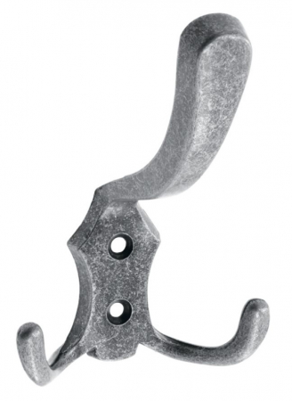 Clasice - Agatatoare cuier K24, finisaj argint antichizat GT, 122x78 mm