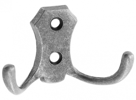 Agatatori cuier - Agatatoare cuier K24, finisaj argint antichizat GT, 46x78 mm