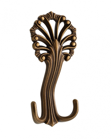 Clasice - Agatatoare cuier mare Alia, finisaj alama antichizata CB, 140x65x48 mm