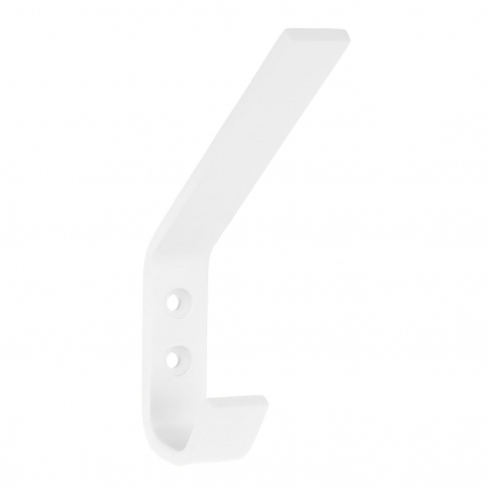 Moderne - Agatatoare cuier Nook, finisaj alb mat, 128x19x75 mm