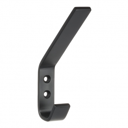 Moderne - Agatatoare cuier Nook, finisaj negru mat, 128x19x75 mm