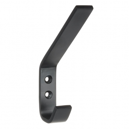 Moderne - Agatatoare cuier Nook, finisaj negru periat, 128x19x75 mm