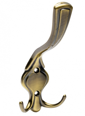 Clasice - Agatatoare cuier Orvieto, finisaj alama antichizata periata GT, 175x68 mm