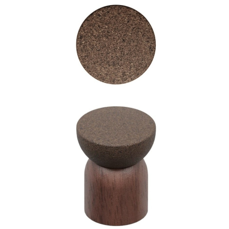 Agatatoare cuier Piece, finisaj nuc/pluta, 48x64 mm [1]