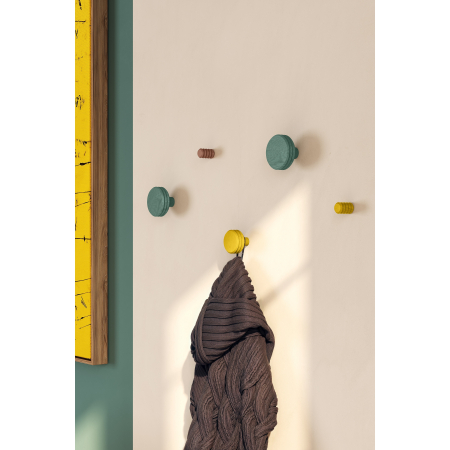 Agatatoare cuier Pulse Color, finisaj maro ceramic, 28x45 mm [2]