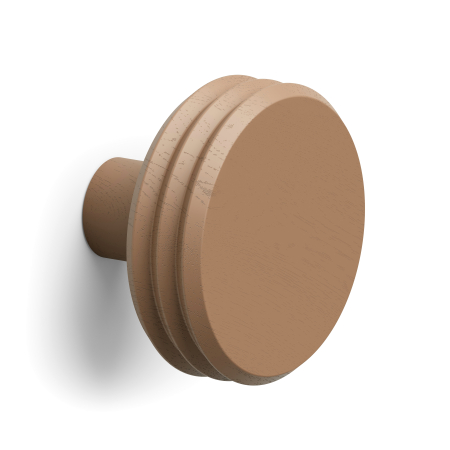Moderne - Agatatoare cuier Pulse Color, finisaj maro ceramic, 92x62 mm