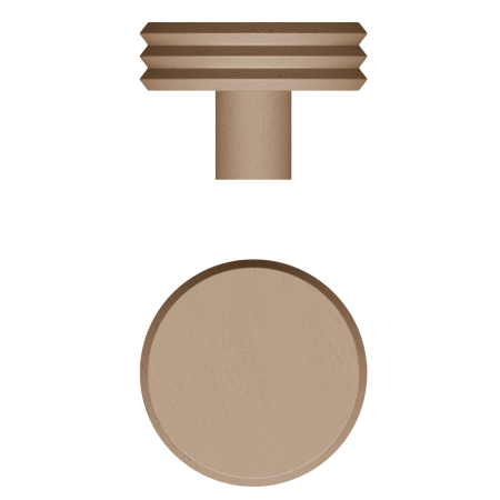 Agatatoare cuier Pulse Color, finisaj maro ceramic, 92x62 mm [1]