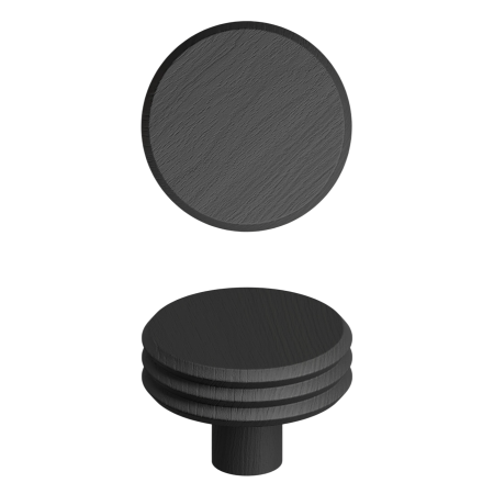 Agatatoare cuier Pulse, finisaj negru mat lacuit, 65x57 mm [1]