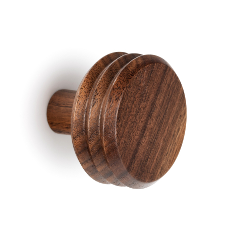 Moderne - Agatatoare cuier Pulse, finisaj nuc, 65x57 mm