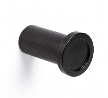 Moderne - Agatatoare cuier Round, finisaj negru periat, 28x45 mm