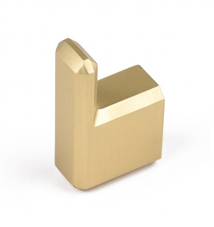 Moderne - Agatatoare cuier simpla Carli, finisaj alama satin CB, 60x20x35 mm